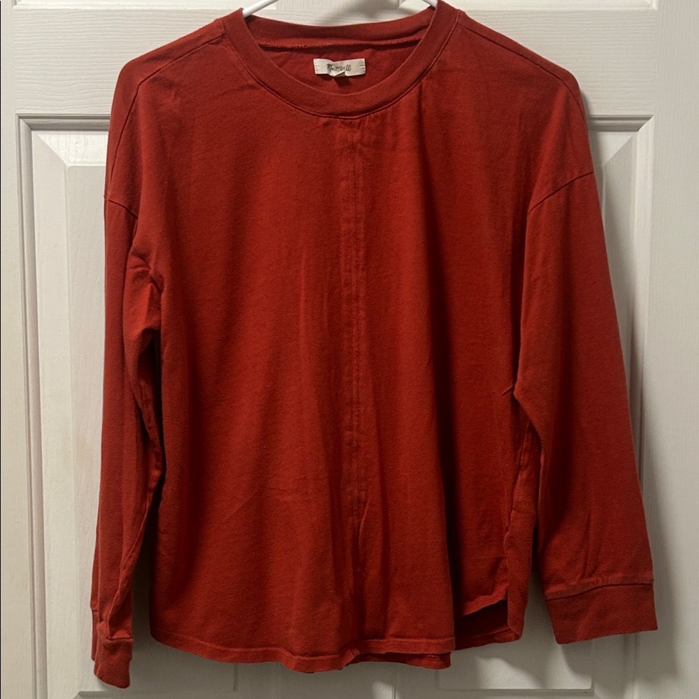 Madewell Newville Rust Colored Tee Style MD0025 Size Small